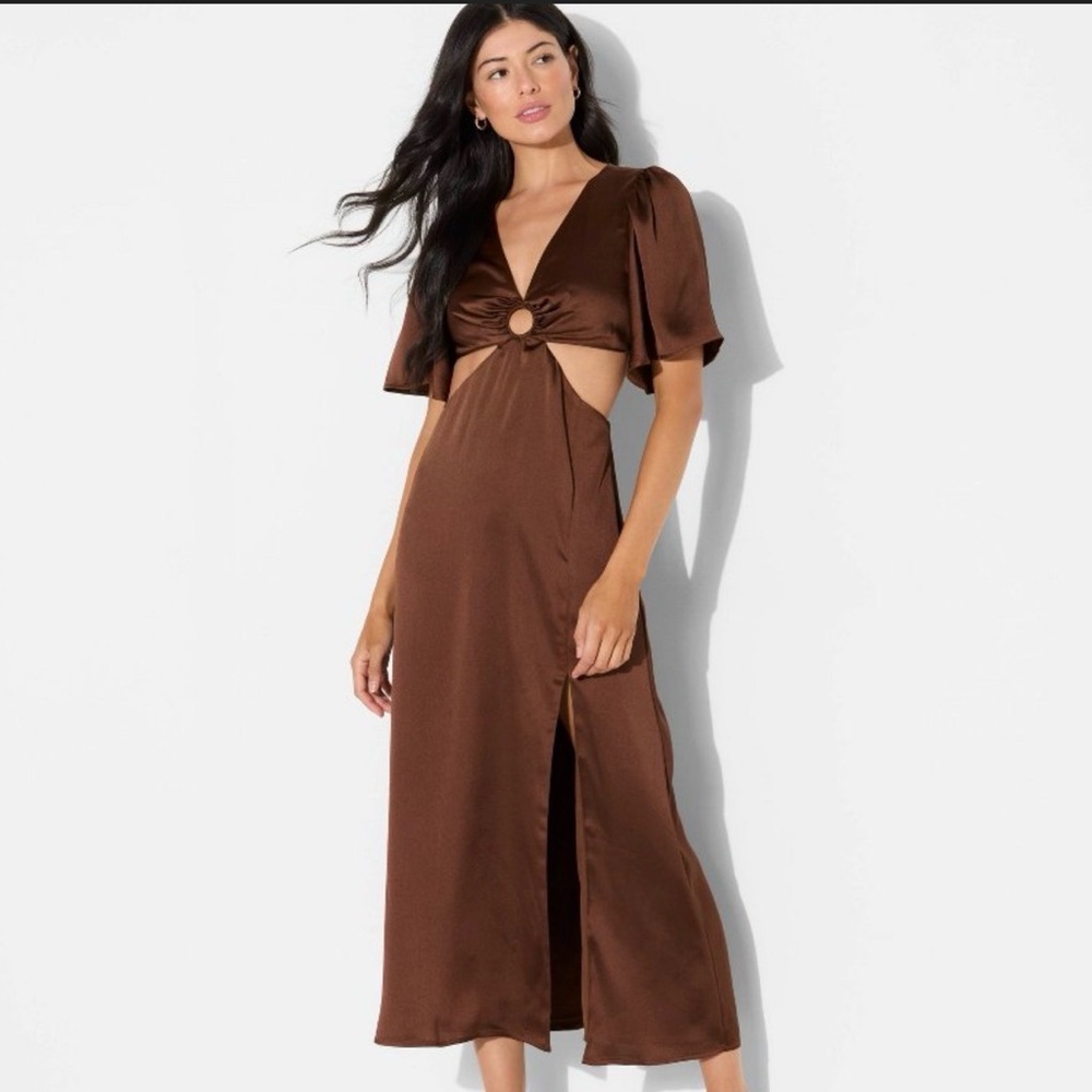Wild Fable Brown Maxi Dress